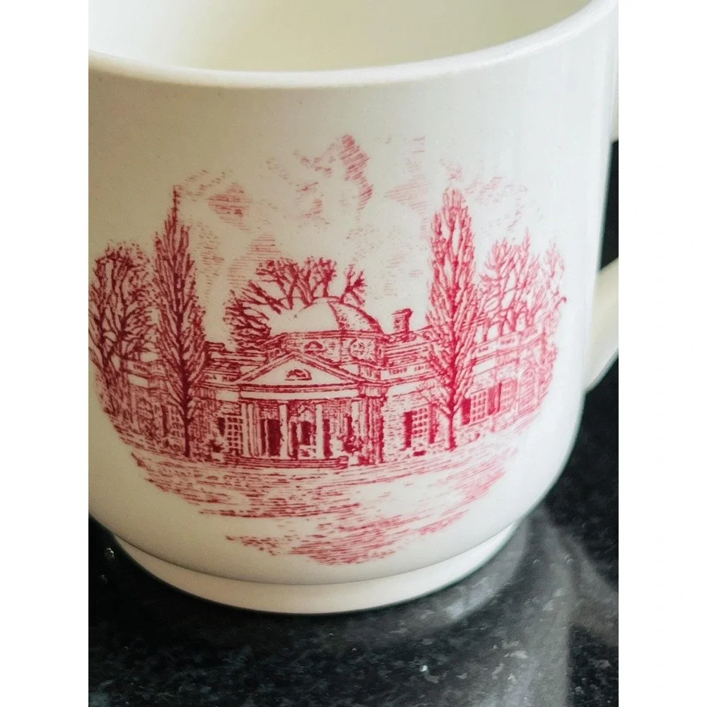 Vintage‎ Wedgwood Monticello Demitasse Tea Cup Home of Thomas Jefferson